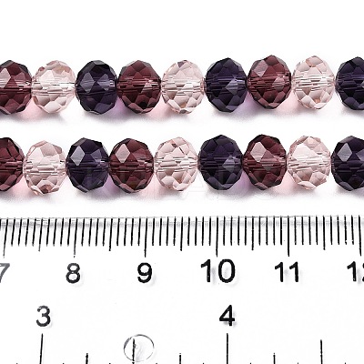 Transparent Glass Beads Strands GLAA-T023-09C-1