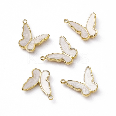Real 18K Gold Plated PVD Vacuum Plating 201 Stainless Steel Enamel Pendants STAS-J401-VC1050-1