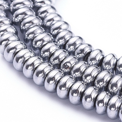 Non-magnetic Synthetic Hematite Beads Strands X-G-G826-02P-4mm-1