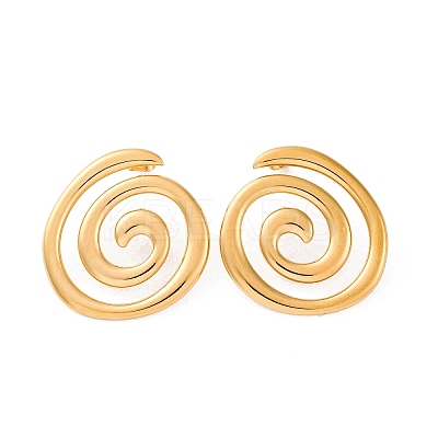 304 Stainless Steel Stud Earrings EJEW-F357-01G-01-1