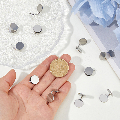 12Pcs 304 Stainless Steel Cuff Earrings EJEW-HS0001-28P-1