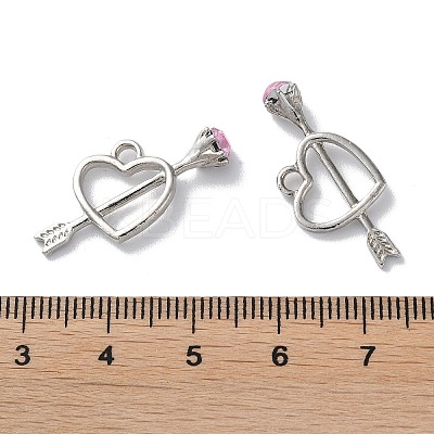 Alloy with Rhinestone Pendant FIND-Z014-19P-1
