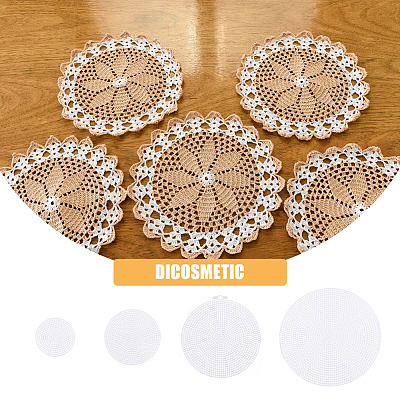 40Pcs 4 Style Plastic Mesh Canvas Sheets DIY-DC0002-54-1