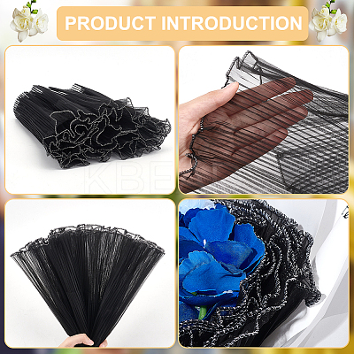 Pleated Gauze Yarn Flower Bouquets Wrapping Packaging DIY-WH0502-63-1