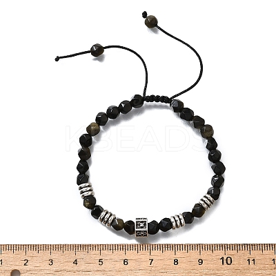 Brass Beaded Bracelets BJEW-Z094-03D-1