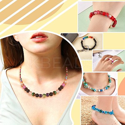 2 Bag Glass Round Beads Set JX547F-1