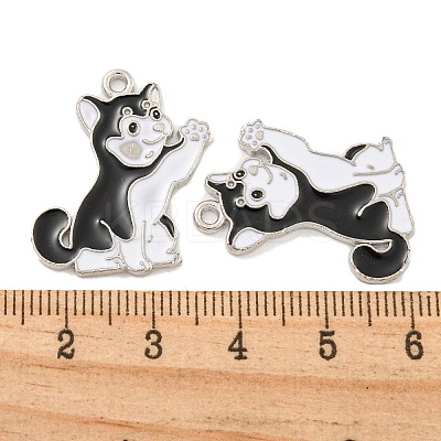 Rack Plating Alloy Enamel Pendants LS-ENAM-Z014-01P-07-1