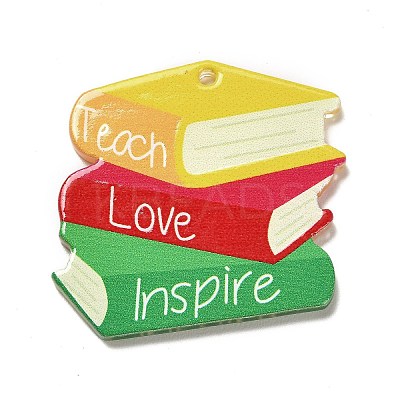Teachers' Day Resin Pendants RESI-M037-04B-1
