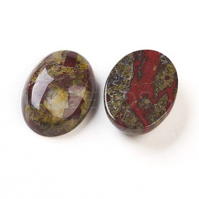 Natural Dragon Blood Stone Cabochons G-G769-04B-1