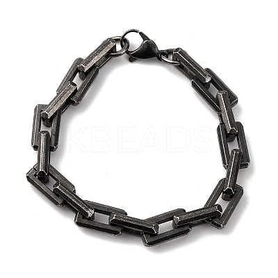 304 Stainless Steel Link Chain Bracelets for Men Women BJEW-C124-01B-1