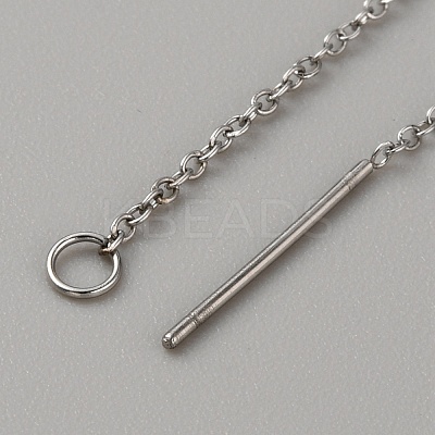 304 Stainless Steel Stud Earring Findings FIND-WH0110-614E-1