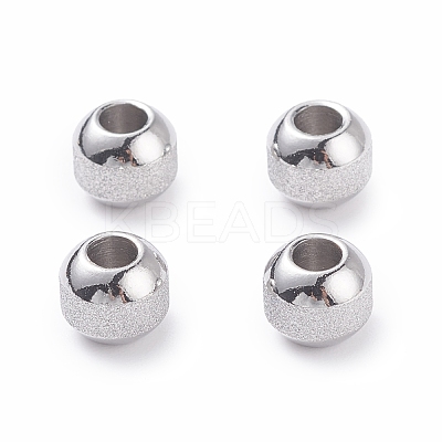 Non-Tarnish Textured 304 Stainless Steel Beads STAS-P306-01C-P-1