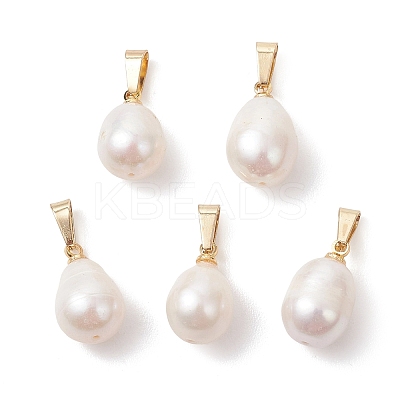 Natural Cultured Freshwater Pearl Pendants PALLOY-JF04963-1