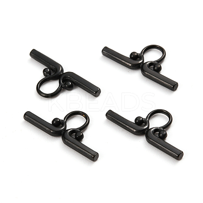 304 Stainless Steel Toggle Clasps Parts Ion Plating(IP) STAS-D142-03B-B-1