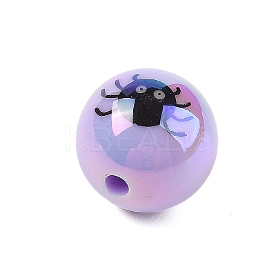 Halloween UV Plating Acrylic Beads LS-OACR-M013-08A-02-1