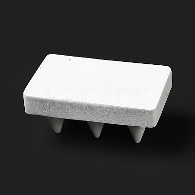 Rectangle Resin Ring Display Stands with 6 Cones Holder LS-ODIS-A012-02-1