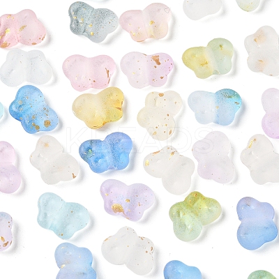 400Pcs 10 Colors Transparent Acrylic Beads OACR-FS0004-08-1