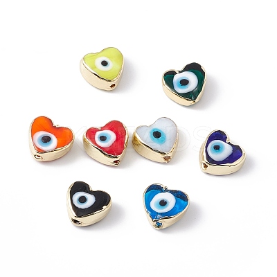 Handmade Evil Eye Lampwork Beads LAMP-F025-01-1
