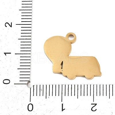 304 Stainless Steel Pendants SA-CBAE30B-03D-G-1