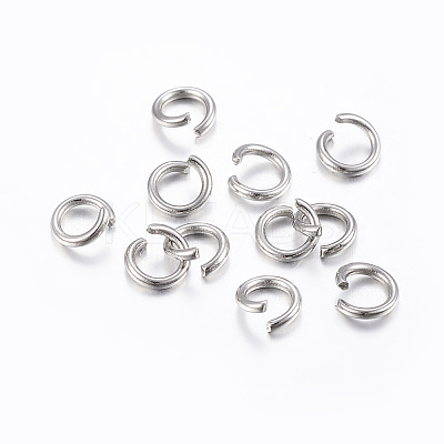 Tarnish Resistant 304 Stainless Steel Open Jump Rings STAS-H437-5x1mm-1