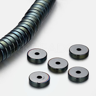 Electroplate Non-magnetic Synthetic Hematite Beads Strands G-F300-17C-07-1