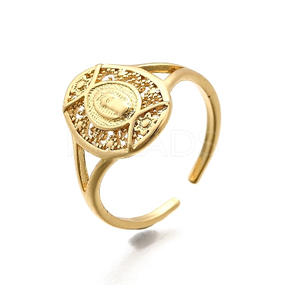 Brass Cuff Rings for Women LS-RJEW-U051-03B-G-1