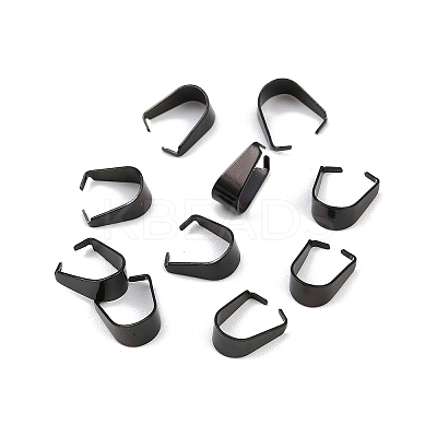 304 Stainless Steel Snap On Bails STAS-C135-01C-EB-1
