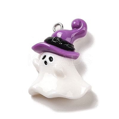 Opaque Resin Pendants RESI-K020-03J-1