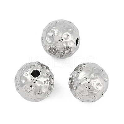 Anti-Tarnish Textured 316 Surgical Stainless Steel Beads STAS-M106-01F-P-1