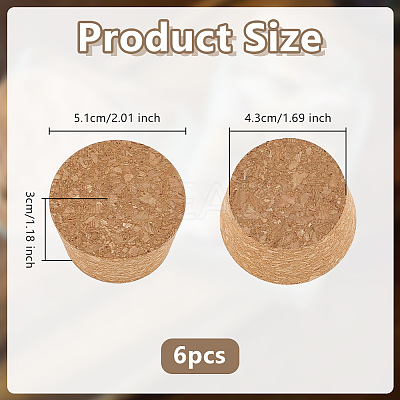 Cork Stopper LS-AJEW-WH0596-650A-1