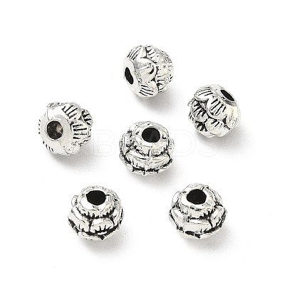 Tibetan Style Alloy Flower Spacer Beads TIBEB-O004-74-1