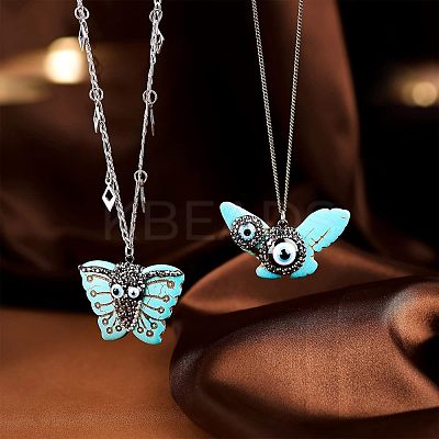 6Pcs 3 Style Synthetic Turquoise Pendants TURQ-NB0001-04-1