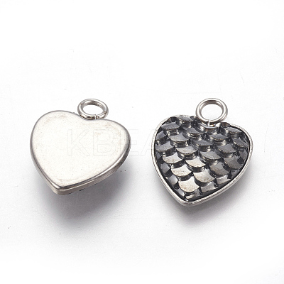 304 Stainless Steel Pendants STAS-F184-B09-1
