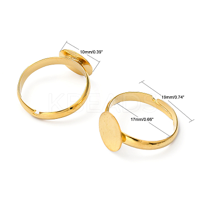 Brass Pad Ring Base Findings EC022-G-1