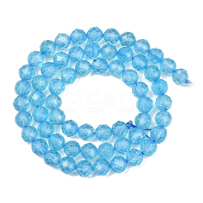 Natural Topaz Crystal Beads Strands G-P514-A02-04-02-1