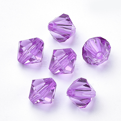 Transparent Acrylic Beads TACR-S146-8mm-19-1
