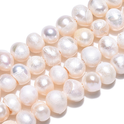 Natural Cultured Freshwater Pearl Beads Strands LS-PEAR-N013-04E-1