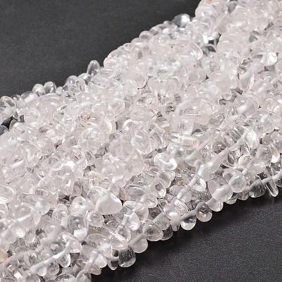 Natural Quartz Crystal Chip Beads Strands G-E271-103-1
