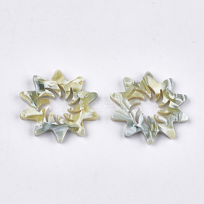 Cellulose Acetate(Resin) Pendants KY-T008-33A-1
