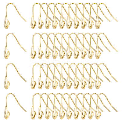 60Pcs Brass Earring Hooks KK-DC0003-89-1
