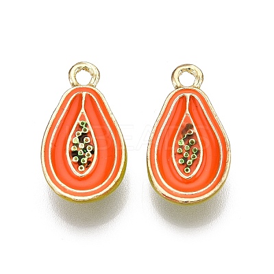 Alloy Enamel Pendants ENAM-N056-404H-1
