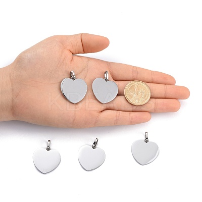 Tarnish Resistant 304 Stainless Steel Mirror Polished Finish Stamping Blank Tag Pendants STAS-P055-04P-1
