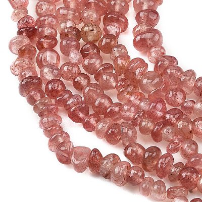 Natural Strawberry Quartz Beads Strands G-P622-B01-01-1