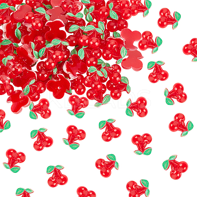 Cherry Resin Cabochons MRMJ-OC0003-22-1