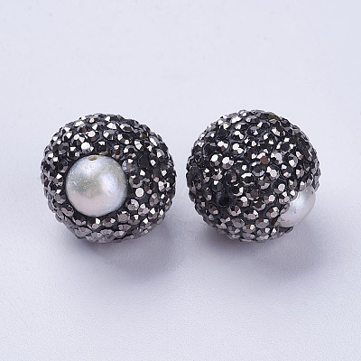 Brass Grade A Rhinestone Beads RB-G159-17-1