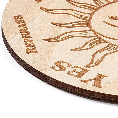 Wooden Carved Cup Mats LS-AJEW-P103-01B-1