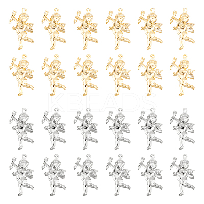 32Pcs 2 Colors Valentine's Day 304 Stainless Steel Pendants STAS-UN0040-27-1