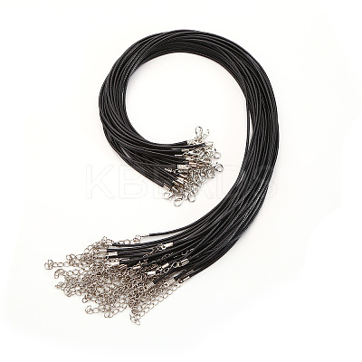 Waxed Cord Necklace Making NCOR-T003-03-1