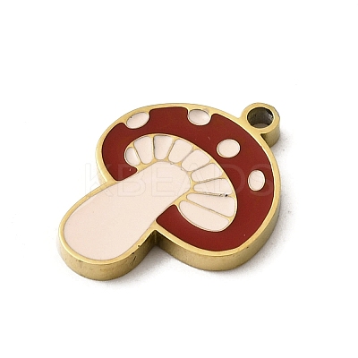 304 Stainless Steel Enamel Pendants STAS-I336-33G-1