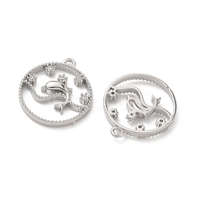Brass Micro Pave Cubic Zirconia Pendants LS-KK-L260-06-1